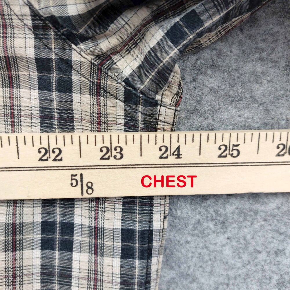 Carhartt Mens L Plaid Work Shirt Long Sleeve Button Down Cotton Outdoor - Picture 4 of 8